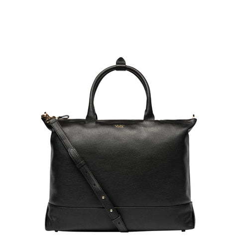 Le Cuir Grainé - Sac cabas zippé