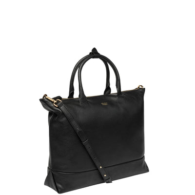 Le Cuir Grainé - Sac cabas zippé