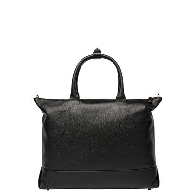 Le Cuir Grainé - Sac cabas zippé