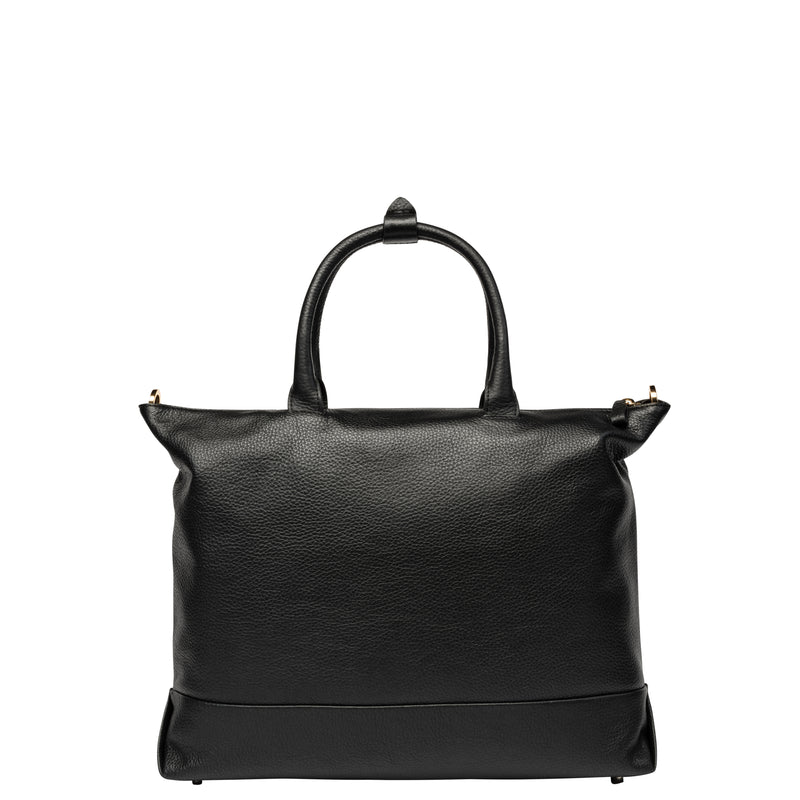 Le Cuir Grainé - Sac cabas zippé