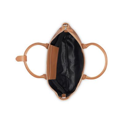 Le Cuir Grainé - Sac cabas zippé