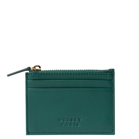 LE CUIR LISSE - PORTE CARTES/MONNAIE ZIPPÉ