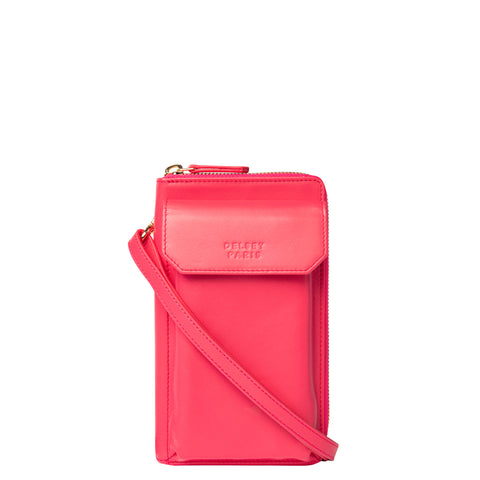 LE CUIR LISSE - SAC BANDOULIÈRE ZIP HORIZONTAL