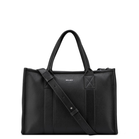 Le cuir grainé - Sac à main zippé