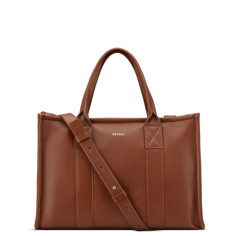 Le cuir grainé - Sac à main zippé