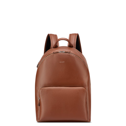 Le cuir grainé - Sac à dos en cuir avec 2 compartiments