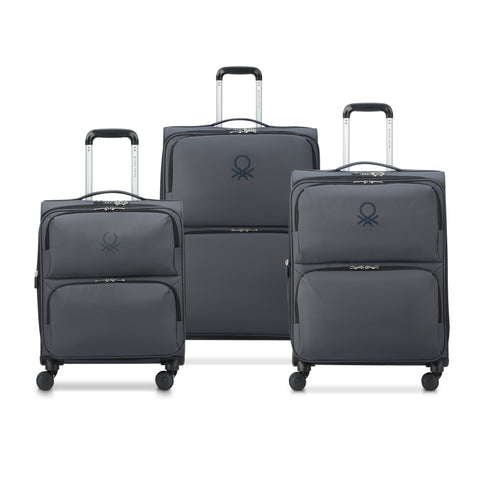 UCB SOFTSIDE - Set 3 Valises Extensibles (L-76cm) (M-66cm) (S SLIM-55cm)
