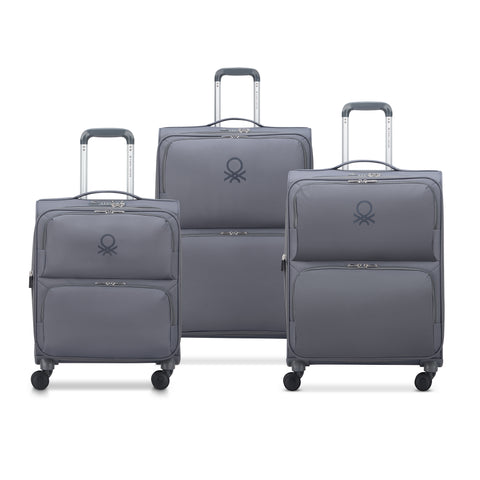UCB SOFTSIDE - Set 3 Valises Extensibles (L-76cm) (M-66cm) (S SLIM-55cm)