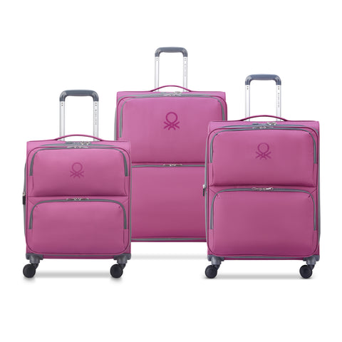UCB SOFTSIDE - Set 3 Valises Extensibles (L-76cm) (M-66cm) (S SLIM-55cm)