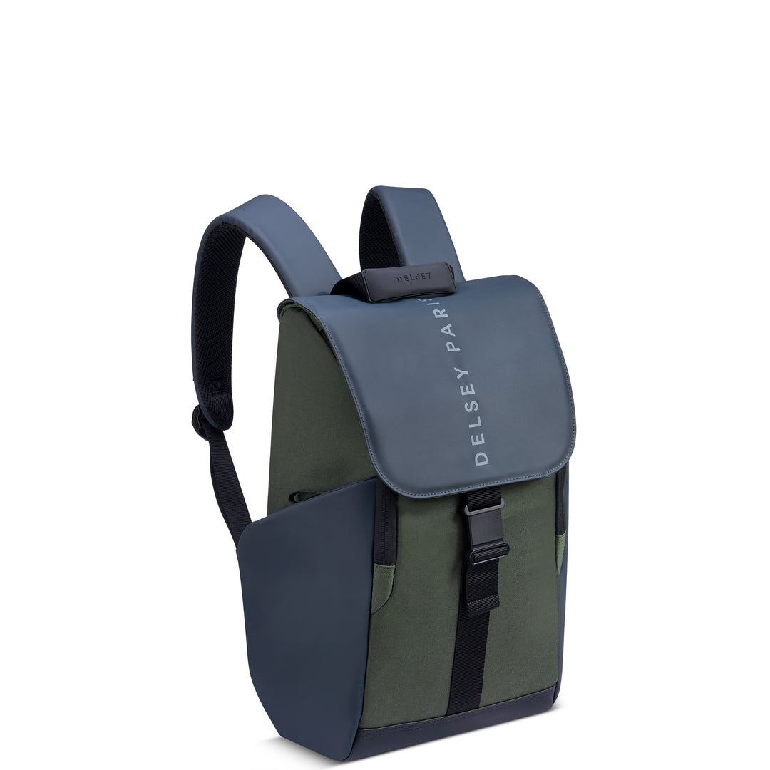 Sac à Dos DELSEY PARIS Securflap - 20-29L Noir - Avec RFID Et Compartiment Laptop